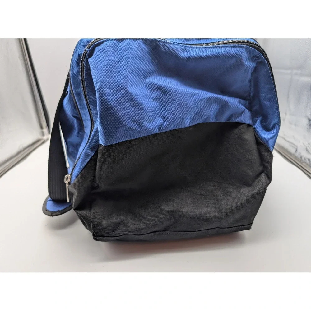 Adidas Fresh Pak Duffel Bag Blue Black Sports Gym Travel Luggage Medium